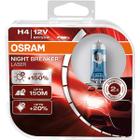 Par Lâmpada H4 Osram 150% Night Breaker Laser 12V Original