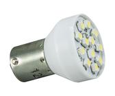 Par Lampadas 12 Led 1 Polo 12v 21w Ba15s LÂMpada Branca Universal