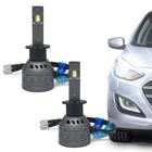 Par Lâmpadas H1 Farol Alto Ford New Fiesta Ultra Led 10000 Lumens Canbus Canceller Branco Forte Inmetro
