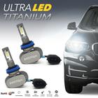 Par Lâmpadas H11 Farol Milha BMW X3 Ultra Led Titanium 10000 Lumens Forte Branco Efeito Xenon 2016 2017 2018 2019 2020