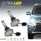 Par Lâmpadas HB3 Farol Alto Silverado Ultra Led Titanium 10000 Lumens Forte Branco Efeito Xenon 2007 2008 2009 2010 2011 2012 2013