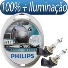 Par lampadas philips h11 xtreme vision 100% maior iluminação