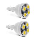 Par Lâmpadas Pingo Led T10 4 Leds Cabeça Reta 12v 6000k