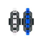 Par Lanterna Traseira Bike Sinalizador Led USB Azul-Branca