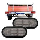 Par Lanterna Traseira Carretinha Universal 18 Leds Cristal - FLX