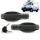 Par Maçaneta Externa da Porta Dianteira Com Chave Iveco Daily 2000 2001 2002 2003 2004 2005 2006 2007 - CLICKAR