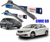 Par palheta limpador parabrisa ORIGINAL Bosch honda civic exs LXL lxs 2012 2013 2014 2015 2016