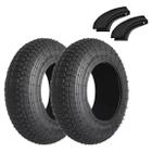 Par Pneu 4.10 3.50 8 4 Lonas 3.50 8 Aro 8 Com Câmaras Juntas