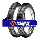 Par Pneu Biz 80/100-14 E 60/100-17 Maggion Winner Uso Sem Camara