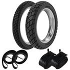 Par Pneu Bros 150 Xre 190 Crosser 150 120/90-17 + 90/90-19 R34 Rinaldi + Camaras + Cintas