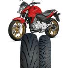 Par Pneu Cb300/Fazer 140/70-17 + 100-80-17 Tras./Diant. - BLACK TYRES