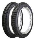 Par Pneu Gibys 2.75-18 Dianteiro + 100/90-18 Traseiro Para Moto Titan 160 Cbx 200 Strada - Brandy