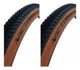 Par Pneus Chaoyang Victory Banda Leve Mtb Aro 29x2.20 Marrom Cor Preto