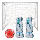 Par Rede Gol Futsal Futebol Salão Fio 4mm 5,2x2,10m + Bola - Têxtil Sauter