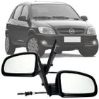 Par Retrovisor lateral Chevrolet Celta 2007 2008 2009 2010 2011 2012 2013 2014 com Controle interno Manual