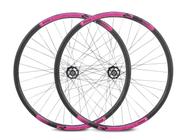 Par Roda Aro 29 Rimaxx Aero R29 Cubo Cassete Preto Rosa