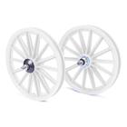 Par Roda Nylon Aro 16 Branco C/eixo - Rodas Bike Infantil - AMR