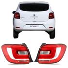 Par Sinaleira Lanterna Traseira Renault Sandero 2015 2016 2017 2018 Bicolor - Fitam Modelo Original