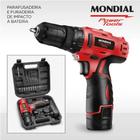 Parafusadeira e Furadeira 12V com Maleta Mondial