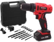 Parafusadeira Furadeira 12v Bivolt Fpf06m Maleta Kit Mondial