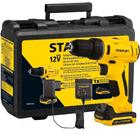 Parafusadeira/Furadeira a Bateria 12V Li-Ion com Carregador Bivolt - Stanley -SCD121S1-BR