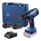 Parafusadeira Furadeira Bosch 18v Gsr 180 Li Com Maleta 2 Bat