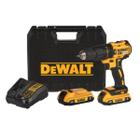 Parafusadeira/Furadeira de Impacto com 2 Baterias 20V Li-Ion Carregador Bivolt e Maleta DeWalt DCD7781D2-BR