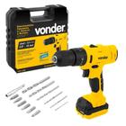 Parafusadeira Furadeira PFV120I com Impacto Bateria 12v Bivolt Vonder
