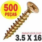 Parafuso Chipboard Phillips P/ Madeira 3.5x16 Caixa 500 Pçs