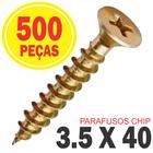 Parafuso Chipboard Phillips P/ Madeira 3.5x40 Caixa 500 Pçs - BELENUS / CISER / GTR
