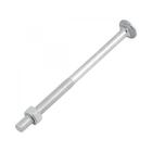 Parafuso Frances Zincado com Porca 1/4 x 3.1/2" Caixa com 200 Peças TX