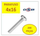 Parafuso Maquina Cabeça De Panela Phillps 4X 16 200 Peças