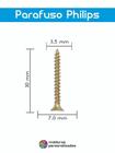 Parafuso Pequeno Philips 3,5X30 Mm Cabeça Chata 500 Pecas