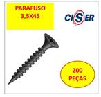 Parafusos Drywall Ponta Agulha 3,5X45 Cab/ Trobeta 200 Pçs