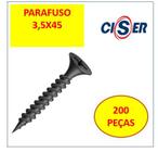 Parafusos Drywall Ponta Agulha 3,5X45 Cab/ Trobeta 200 pçs - CISER