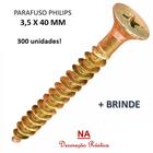 Parafusos Philips 3,5 X 40 Mm Bicromatizado - 300 Unidades