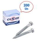 Parafusos Sextavado Rosca Soberba 1/4X75 - Ciser 200 Pçs