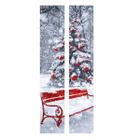 Parede 200X77cm árvore de Natal PVC adesivo da porta autoadesivo - Lightbek Official Store