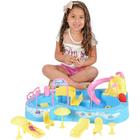 Parque Acquatico Bonecas Home Play Aquatico Xplast Sistema Sucção Homeplay 8002