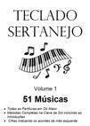 Partituras Teclado Sertanejo  51 músicas impresso