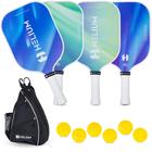 Pás Pickleball Helium LUMINA em fibra de carbono certificadas pela USAPA