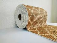Passadeira Antiderrapante Rolo 43cm x 1m Árabe Bege Kapazi