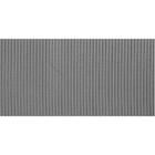 Passadeira tapete Antiderrapante retangular emborrachada duna soft cinza 1,30 x 43cm