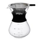 Passador de Café Drip em Vidro/Aço Inox e Silicone 400ml