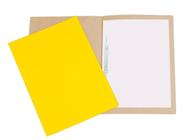 Pasta Cartão Duplex Grampo Plástico 20Un Polycart Amarelo