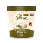 Pasta de Amendoim Chocolate Branco e Pistache com Whey Protein Pote 450g - La Ganexa