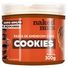 Pasta de Amendoim com Cookies de Chocolate 300g Naked Nuts Better Penaut Creme Manteiga de Amendoim Sem Glúten Sem Açúcar