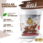Pasta De Amendoim Integral La Ganexa Sabor Avelã Fitness Zero Açucar 1,005KG Vegana