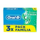 Pasta De Dente Oral-B Extra Fresh 3 Unidades 70g Cada Oral-B