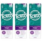 Pasta de dente Tom's of Maine Whole Care com flúor, 120 ml, pacote com 3